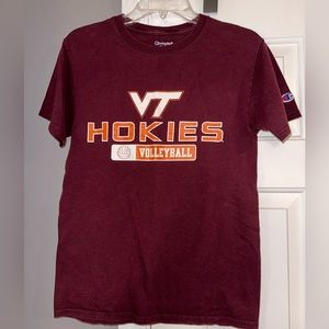 Virginia Tech Champion brand volleyball t shirt